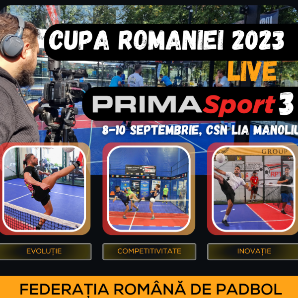 Fii fan Padbol România! Urmărește-ne live pe PRIMA SPORT 3 la Cupa Romaniei!