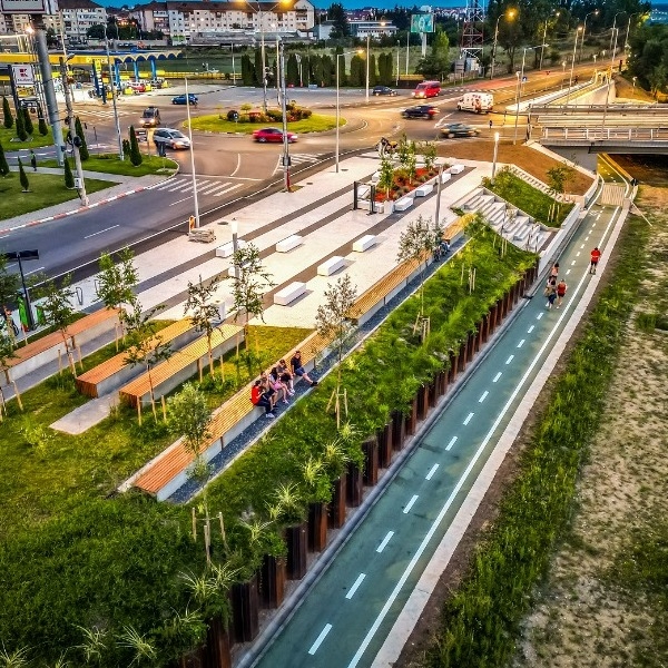 Sibiu pedalează spre viitor: Pista de biciclete de-a lungul Râului Cibin aduce noutăți tehnice și funcționale pentru infrastructura velo din România