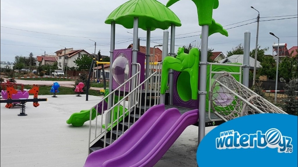 Orașul Ovidiu investește în viitorul copiilor: trei locuri de joacă moderne amenajate de Waterboyz