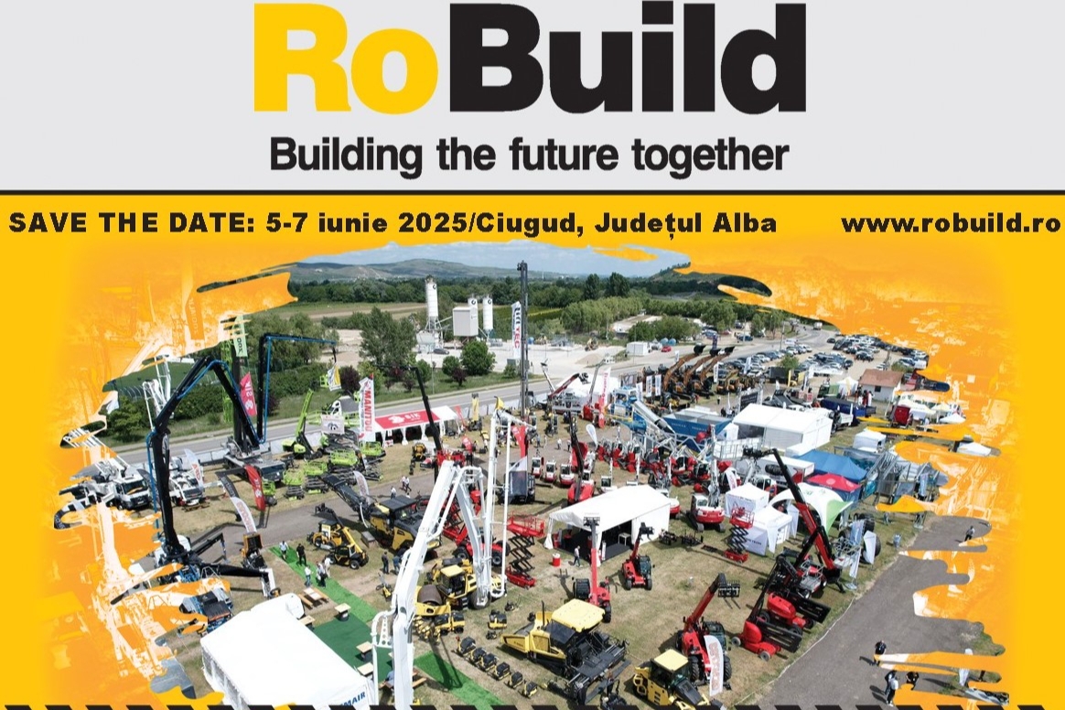 ROBUILD 2025 - Târgul-festival de utilaje pentru construcții, 5-7 Iunie, Ciugud, Alba-Iulia