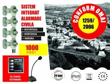 Incă trei primării echipate de Amro Grup cu sisteme de alarmare civilă