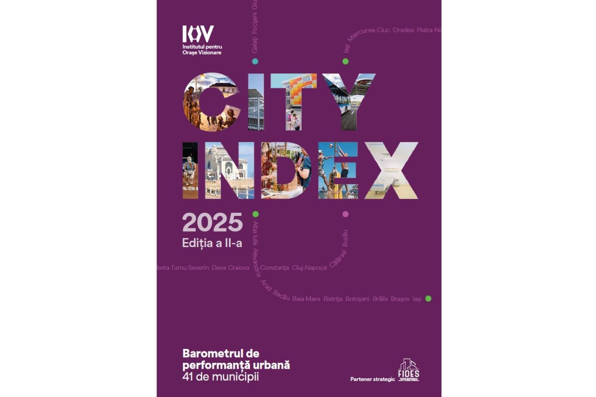 CITY INDEX 2025: Cluj-Napoca rămâne cel mai performant oraș din România și în 2025. Peste 80% dintre municipii se află în top 3 național la cel puțin un indicator