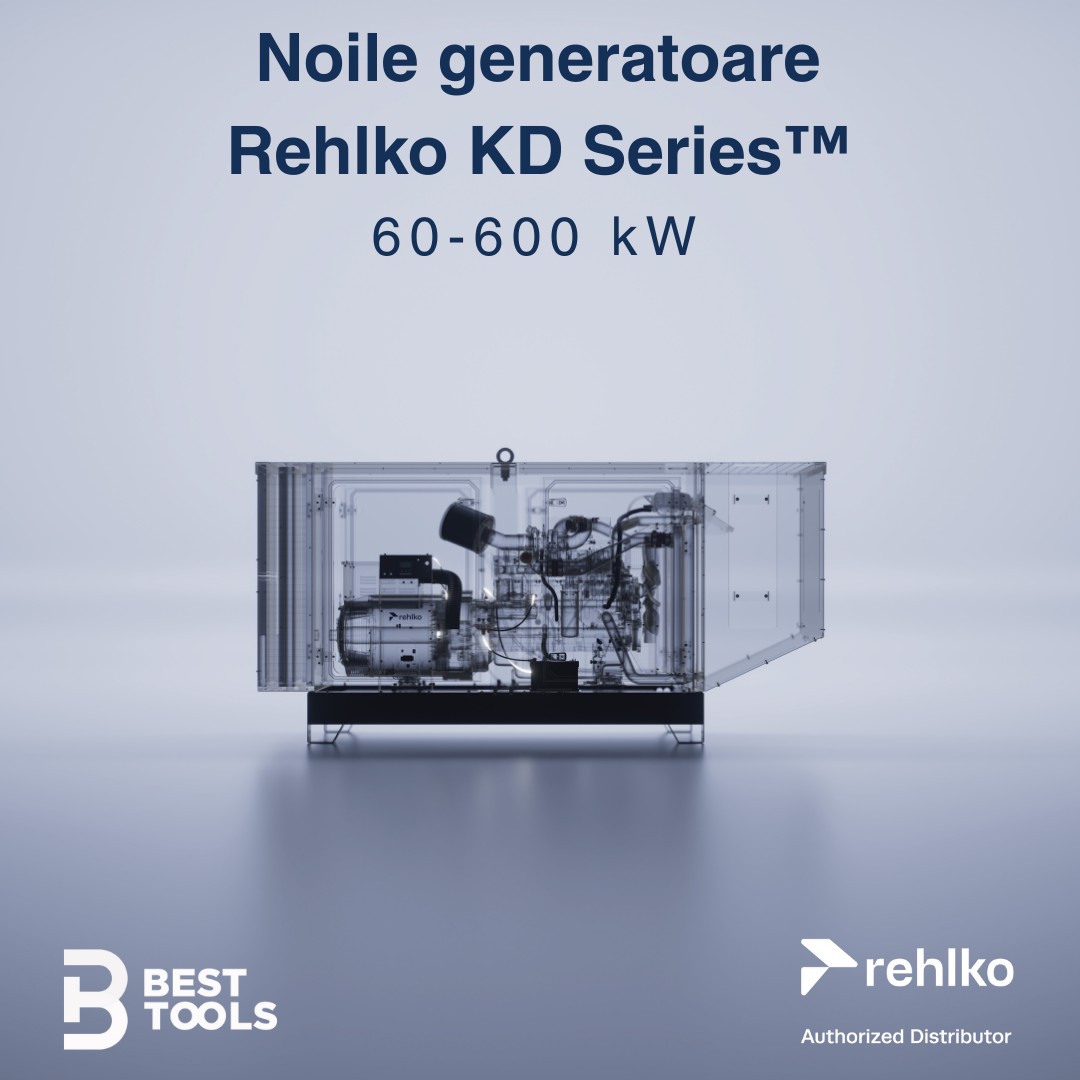 Noile generatoare Rehlko KD Series™ 60–600 kW stabilesc un nou standard în alimentarea de rezervă fiabilă