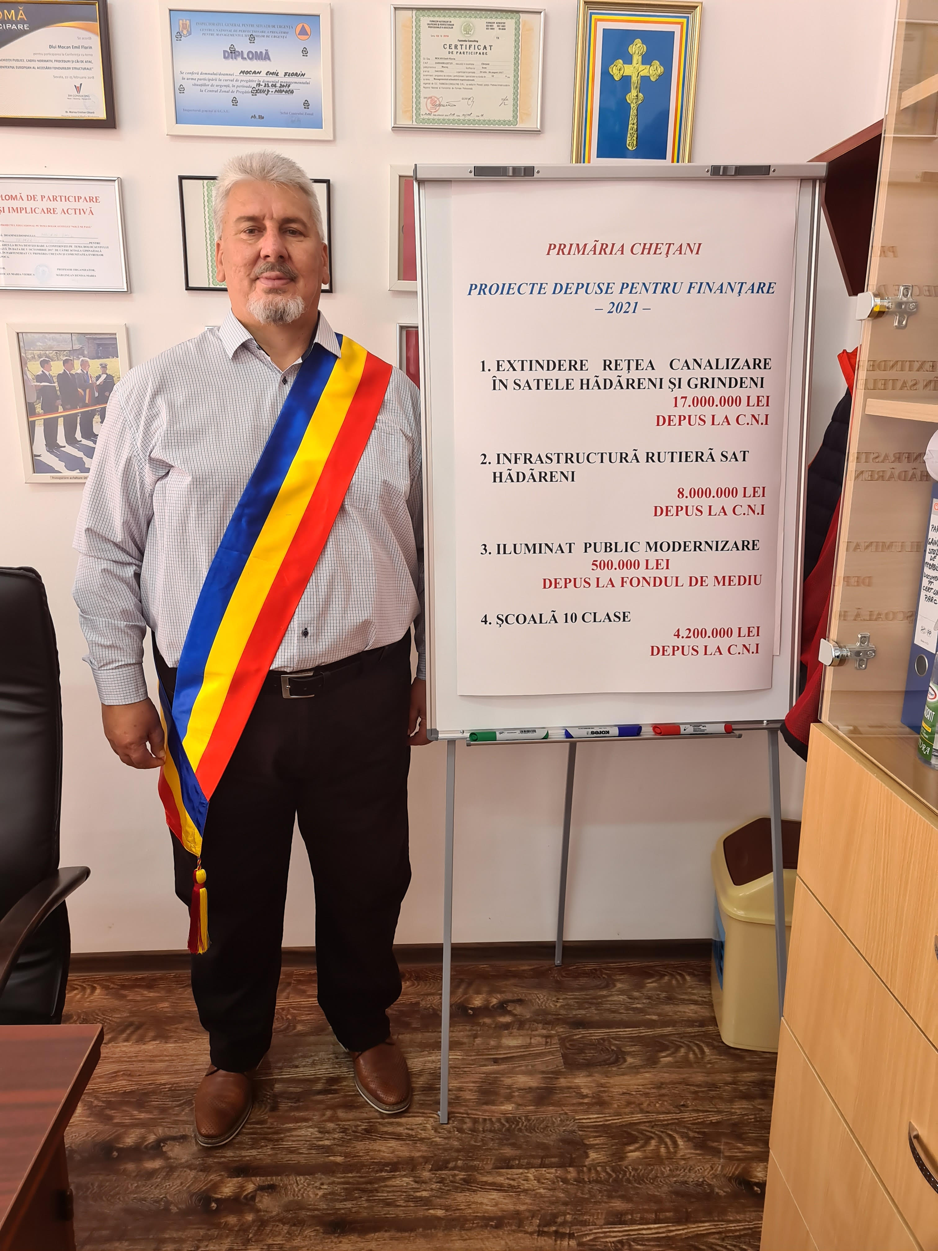 Viziune de primar: Mocan Emil Florin, primarul comunei Chețani, județul Mureș