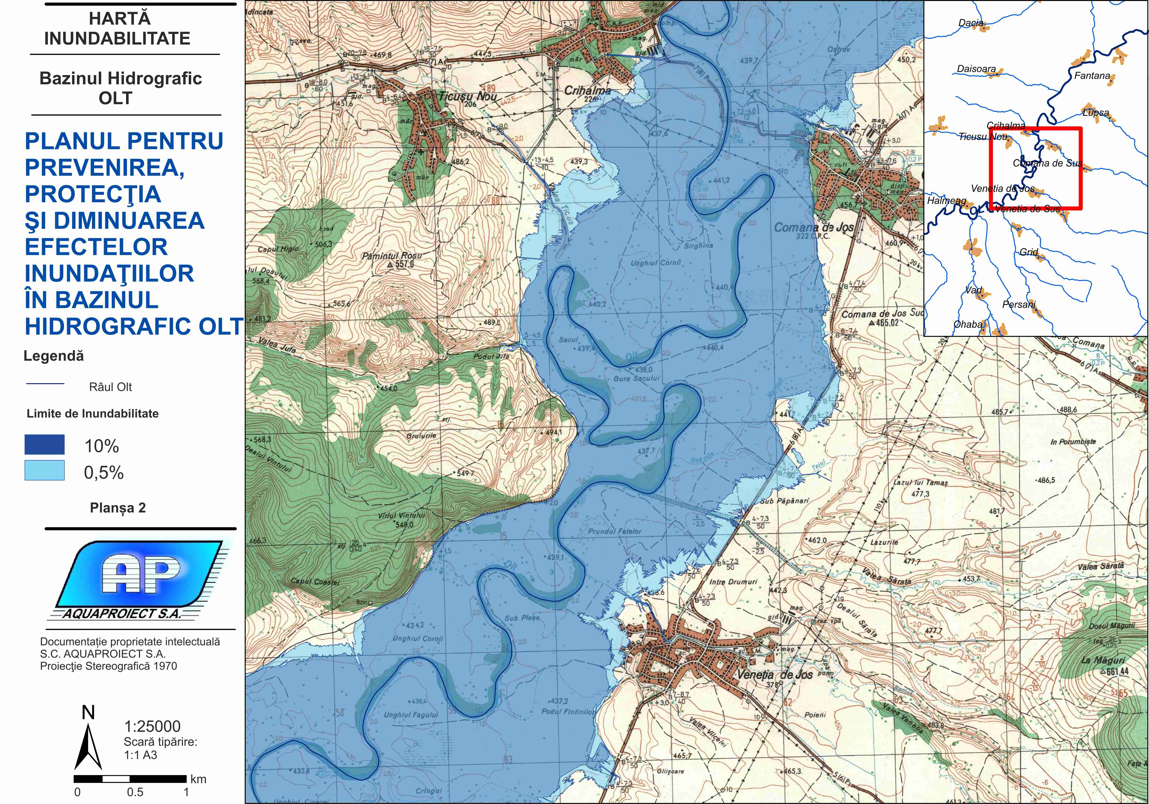 Bazinul hidrografic Sercaia-Ungra - limite de inundabilitate - plansa 5