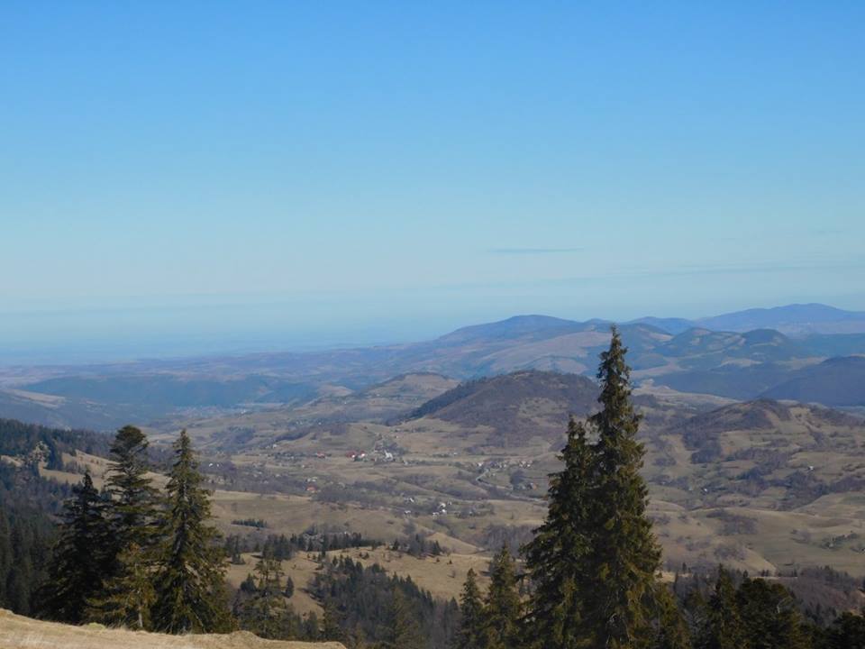 Rogojel - Vedere de la cota 1400 spre Vișagu