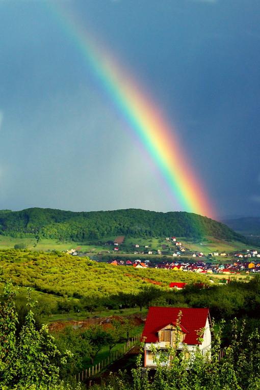 Vedere de ansamblu din comuna Mironeasa