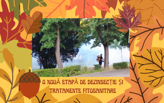 O nouă etapă de dezinsecție și tratamente fitosanitare