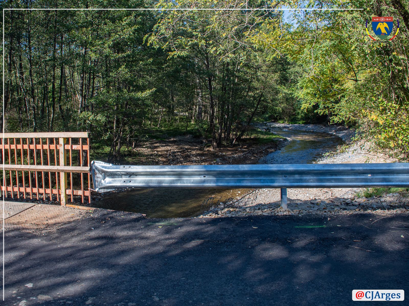 Pod vital pentru trei comune din Vâlcea și Argeș, reparat și consolidat de Regia Județeană de Drumuri Argeș