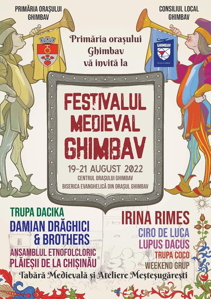 Primăria orașului Ghimbav vă invită la Festivalul Medieval Ghimbav