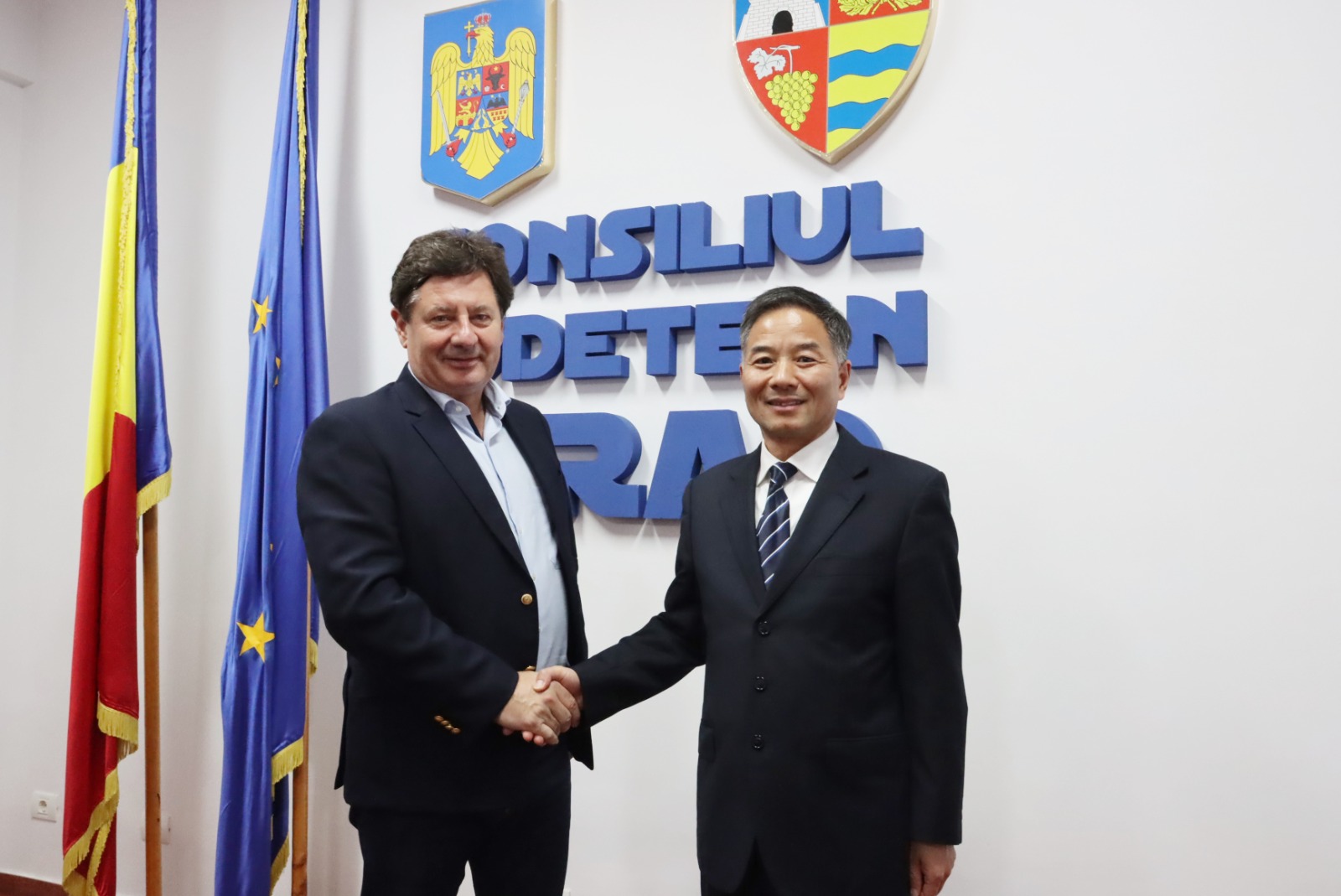 Delegație chineză, în vizită la Consiliul Județean Arad