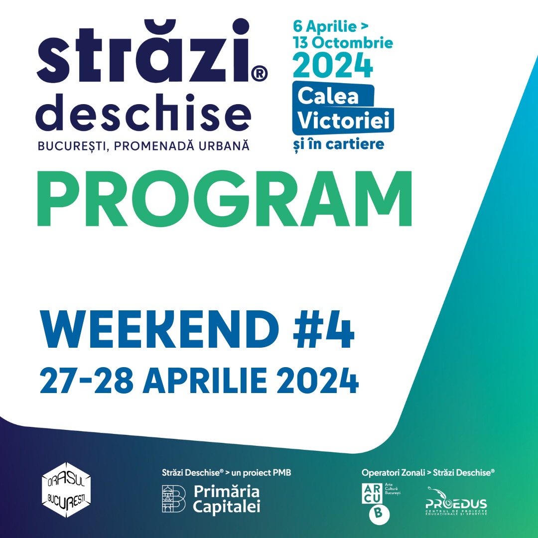 27-28 APRILIE: WEEKEND SPECTACULOS LA „STRĂZI DESCHISE, BUCUREȘTI – PROMENADĂ URBANĂ”