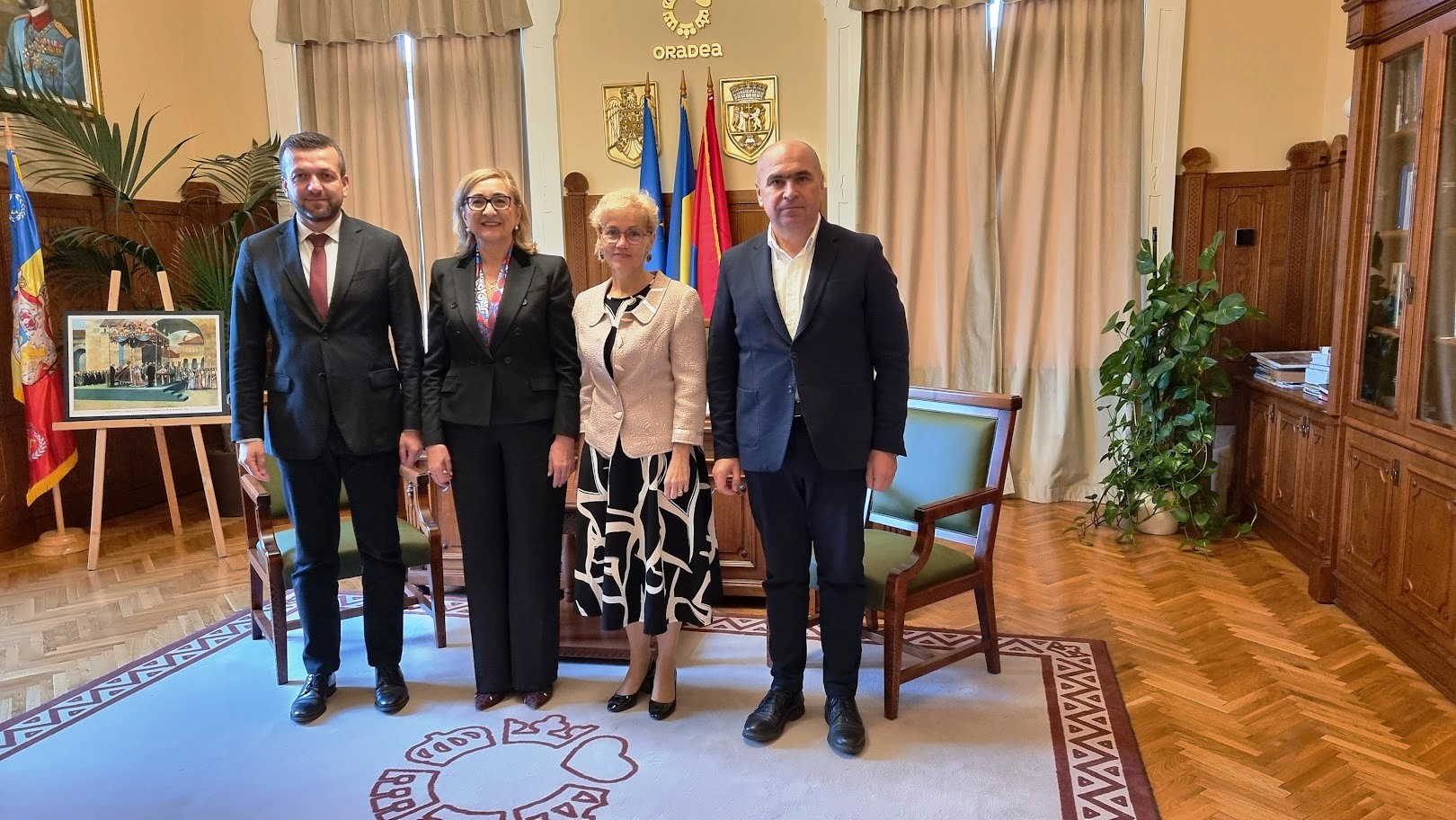 Ambasadorul Georgiei în România, în vizită la Primăria Oradea