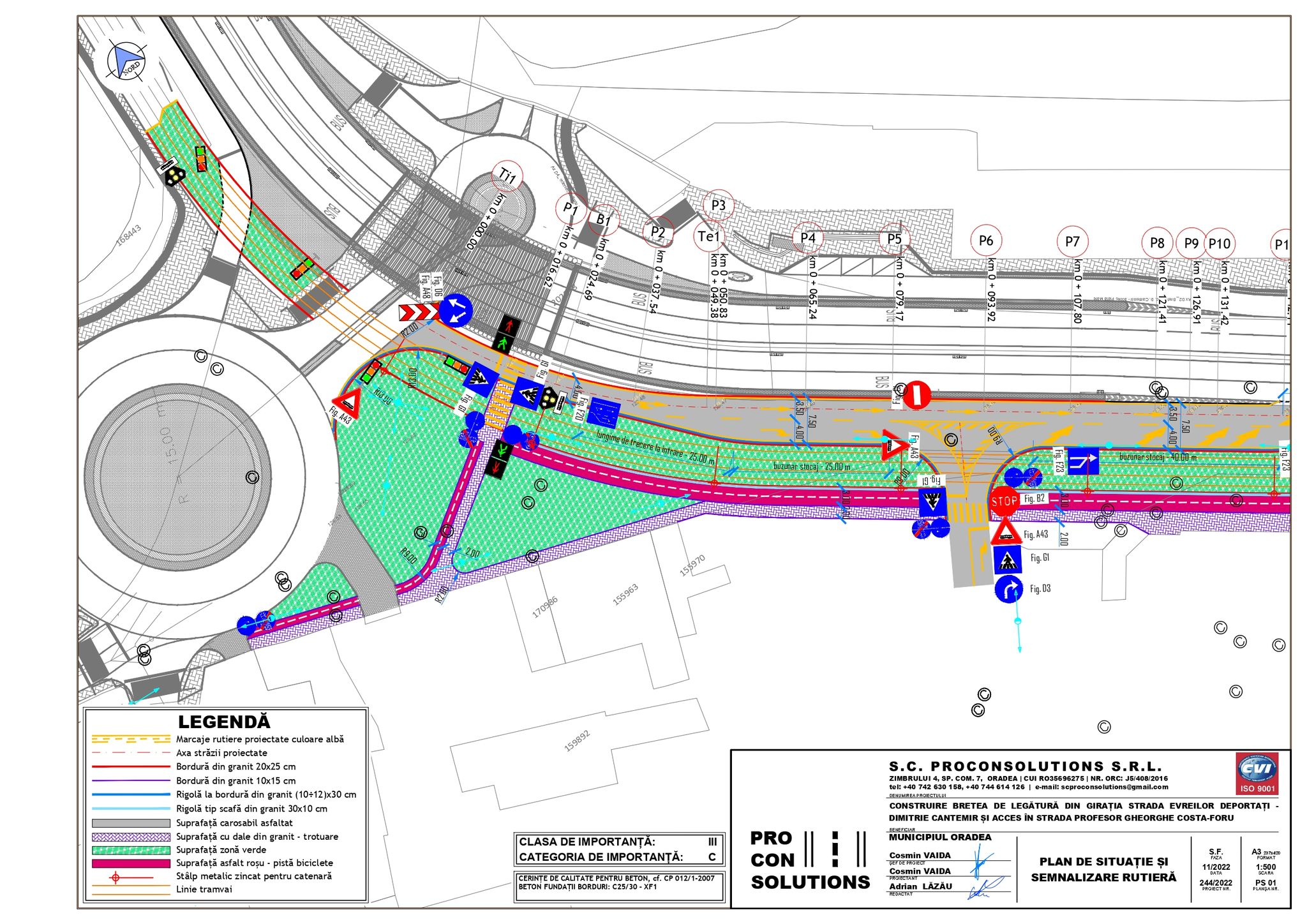 Bretea de legătură, în zona pasajului Piața Cetate