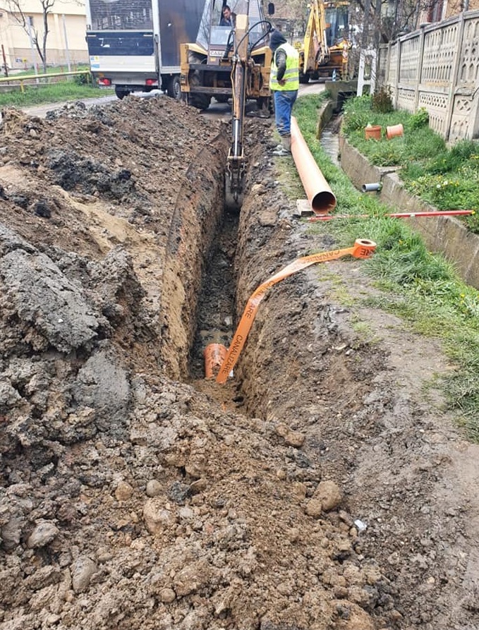 Se introduce canalizarea de tip vacuumatic în comuna Negreni