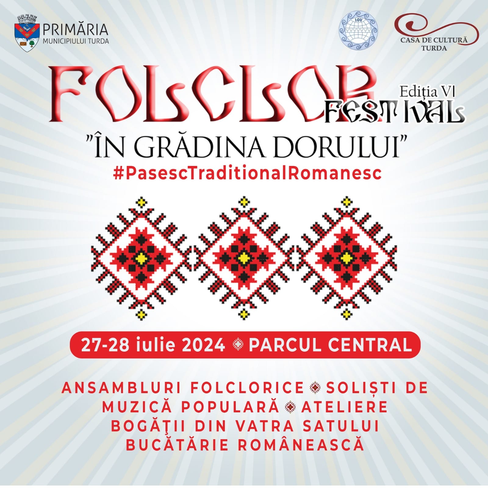 Festivalul de Folclor "În Grădina Dorului", Ediția a VI-a, 27-28 Iulie 2024 –  O adevărată sărbătoare a tradițiilor românești