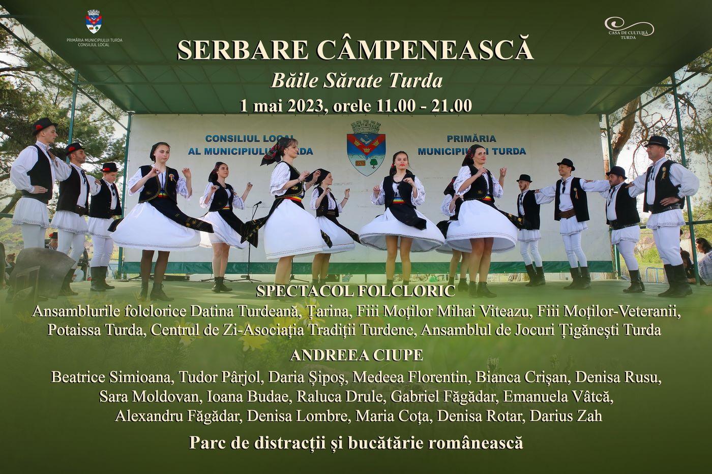 Primăria Municipiului Turda organizează Serbarea Câmpenească