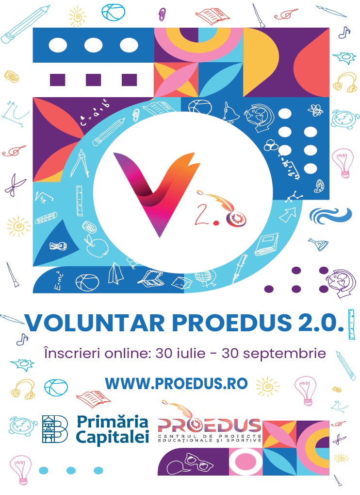S-au deschis înscrierile în programul Voluntar PROEDUS 2.0
