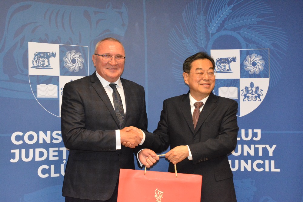 Delegație oficială chineză, în vizită la Consiliul Județean Cluj