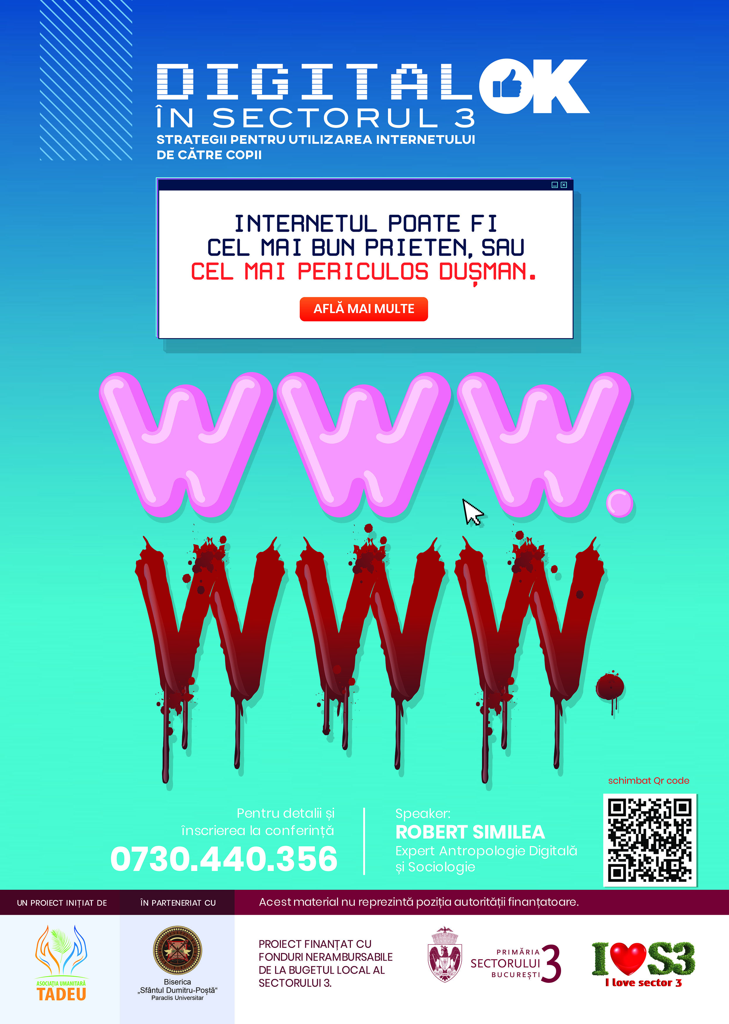 Să fim „Digital OK în Sectorul 3”!  Un proiect despre cum tinerii pot discerne informația de pe internet