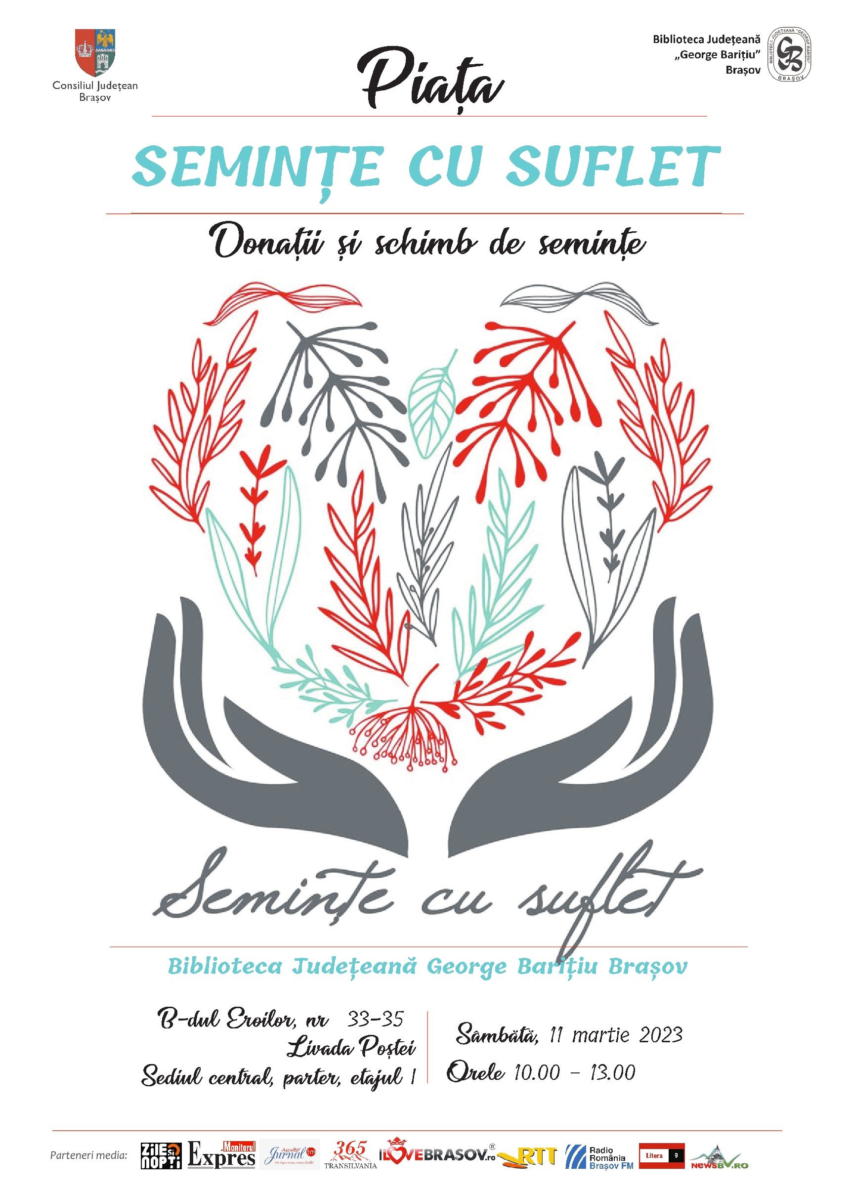 Semințe cu suflet la Biblioteca George Barițiu Brașov