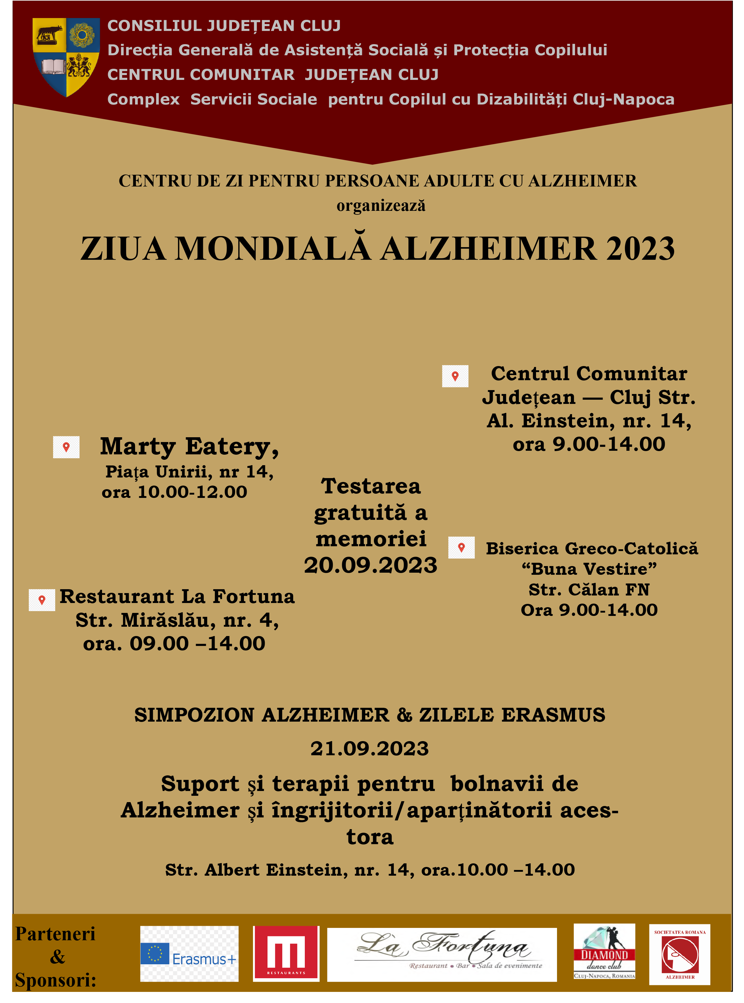 Ziua Internațională Alzheimer marcată la Cluj