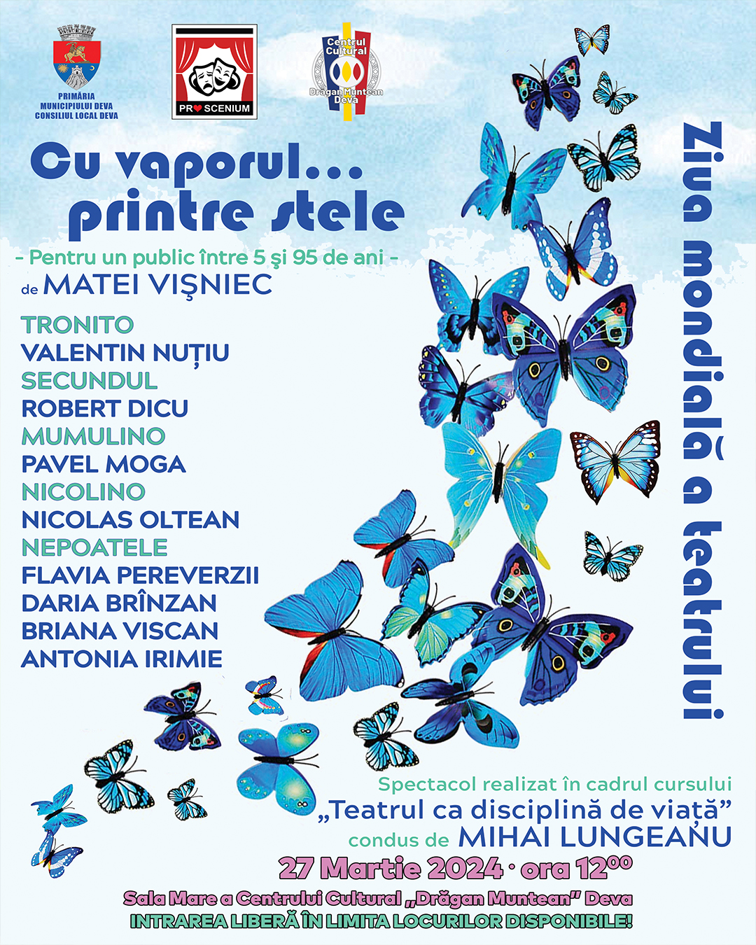 Ziua Mondială a Teatrului sărbătorită la Deva