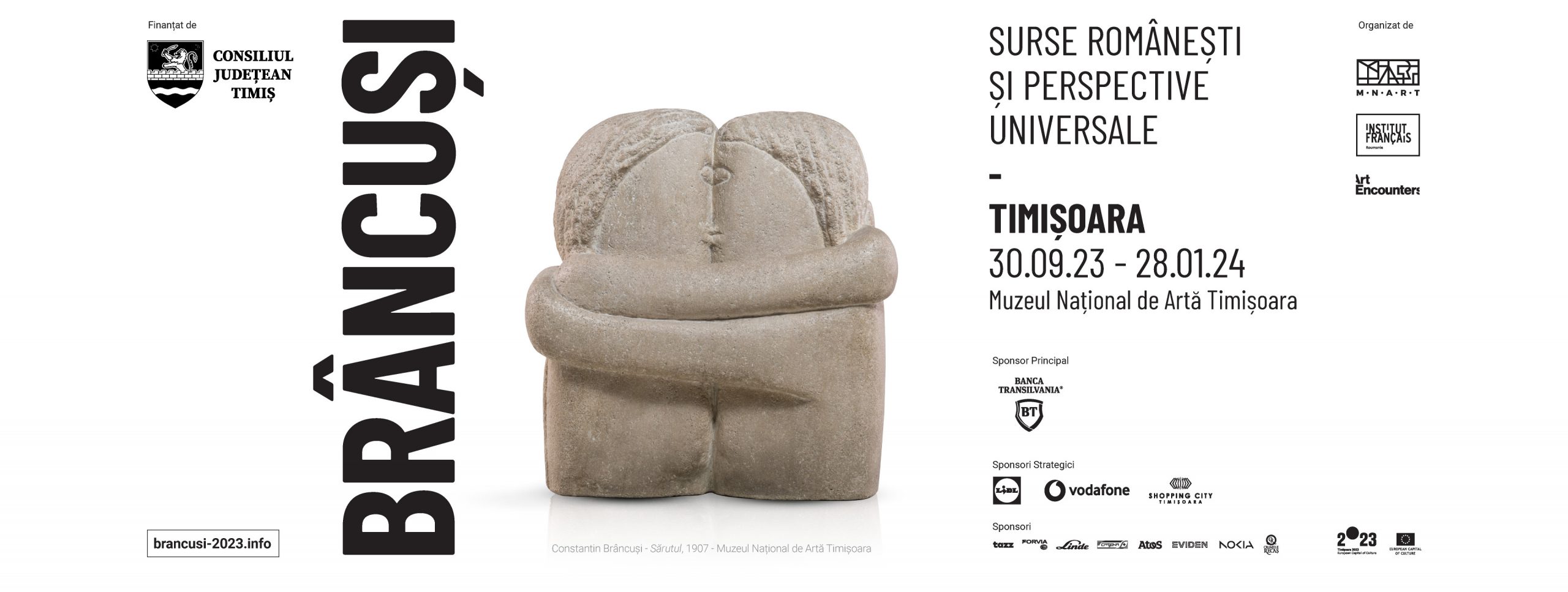 20 decembrie 2023: Maraton cultural al expoziției Brâncuși la data aniversării  eliberării Timișoarei de comunism