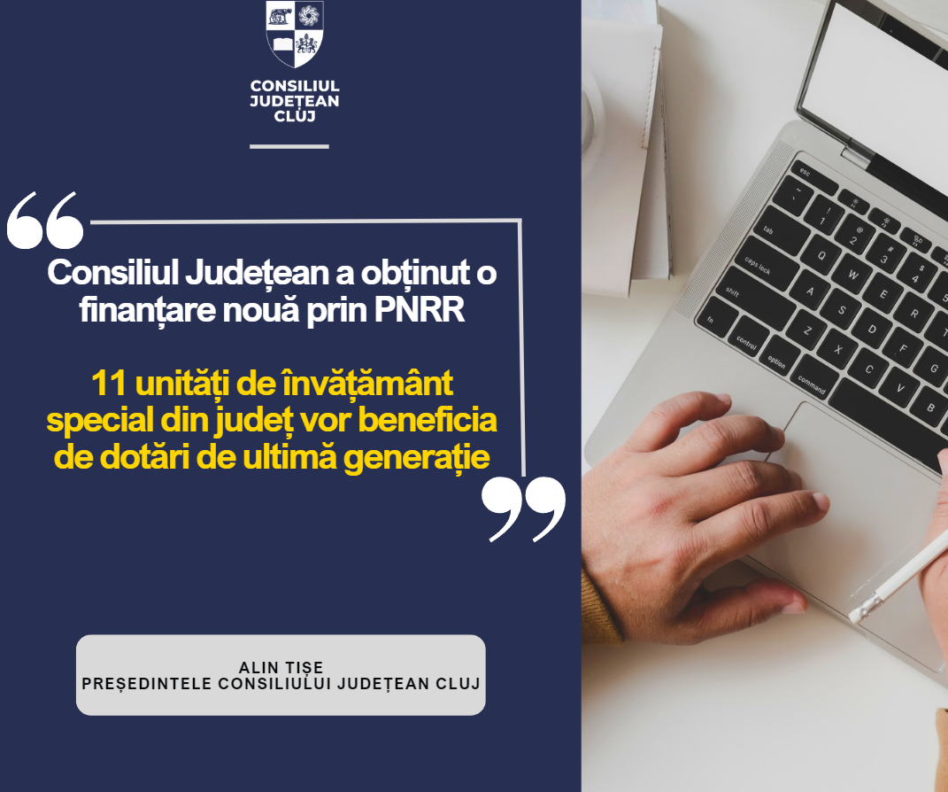 Consiliul Județean a obținut o finanțare nouă prin PNRR