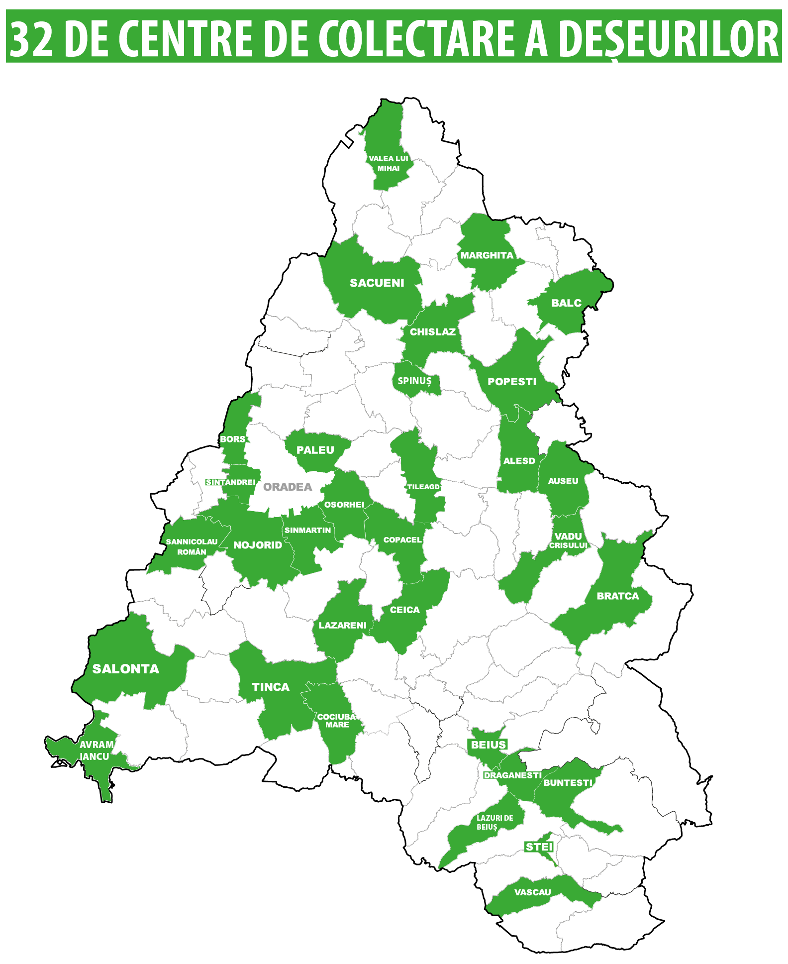 24 de oferte pentru realizarea a 16 centre de colectare a deșeurilor mari