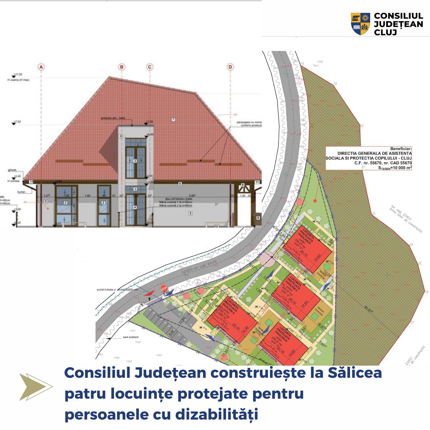 Consiliul Județean construiește la Sălicea patru locuințe protejate pentru persoanele cu dizabilități