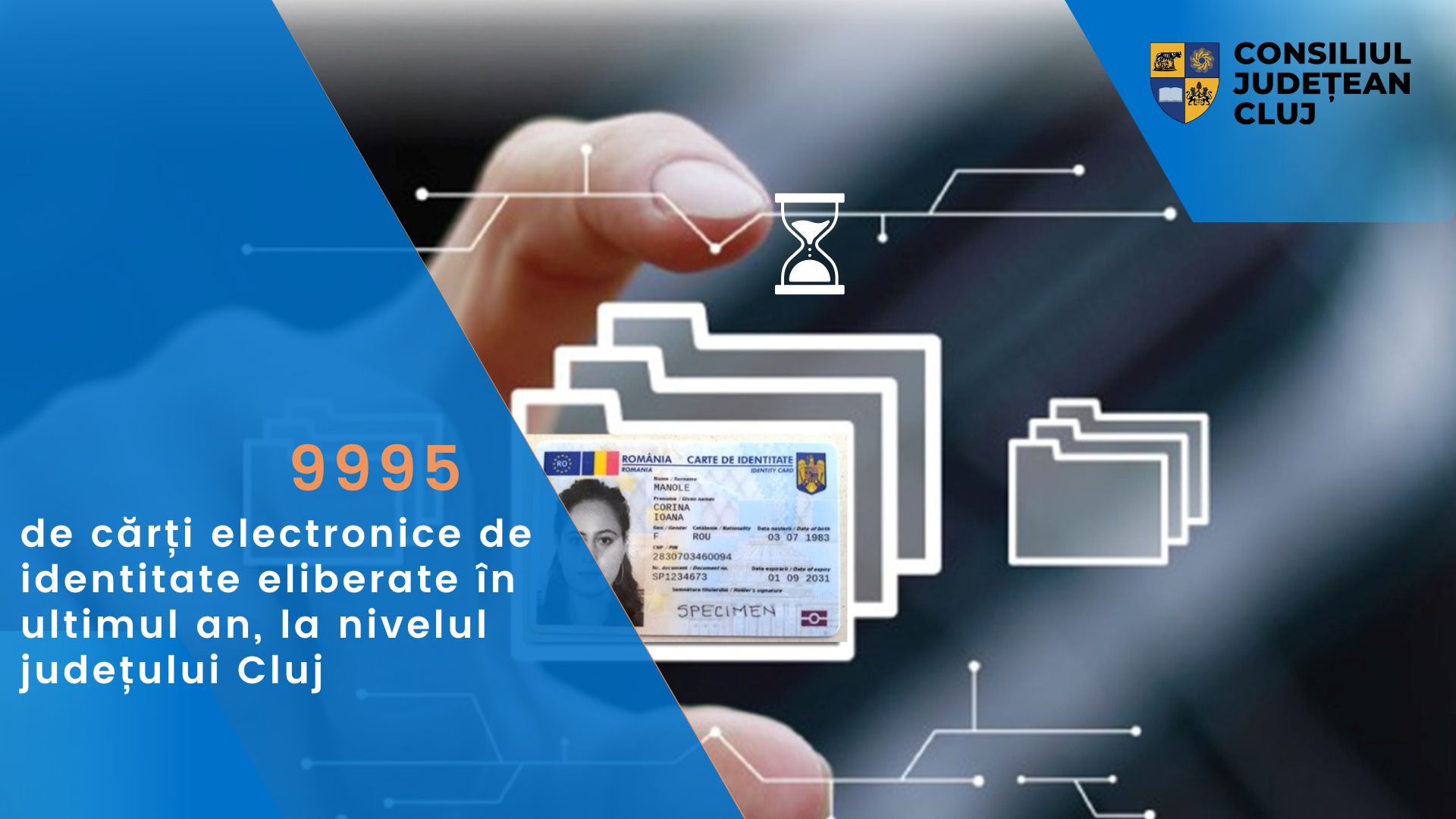 10 000 de cărți electronice de identitate eliberate în ultimul an, la nivelul județului Cluj