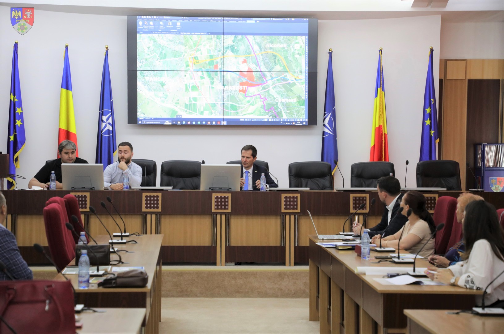 Viitorul traseu al Drumului Expres Tișița – Albița, prezentat la Consiliul Județean  Vrancea