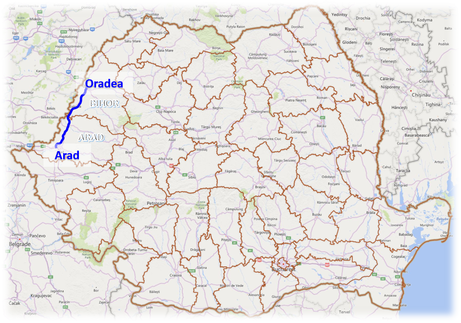 Drumul Expres Arad – Oradea, în etapa de proiectare