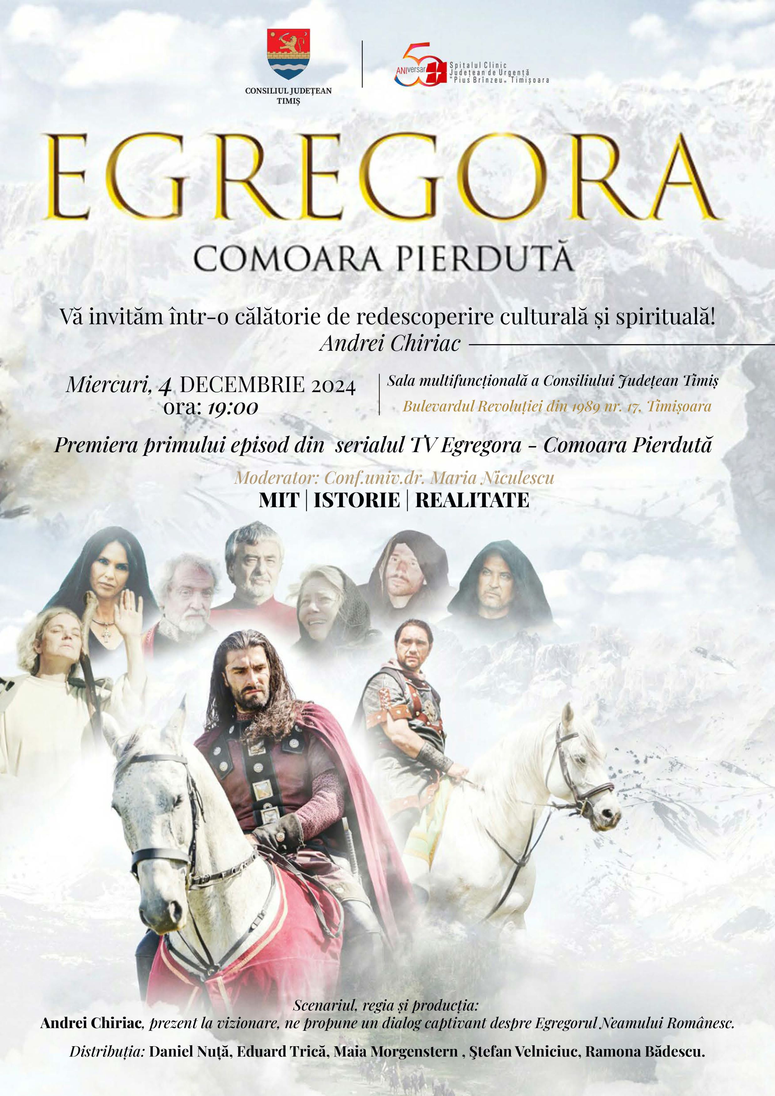 Eveniment cinematografic special pe ecranul Sălii Multifuncționale a CJ Timiș