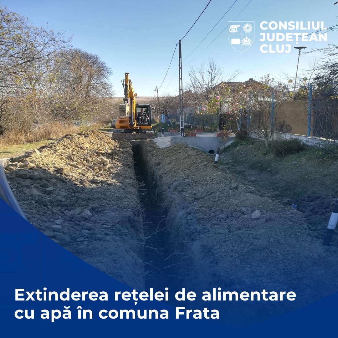 Comunicat de presă | Rețeaua de alimentare cu apă potabilă din comuna Frata va fi extinsă