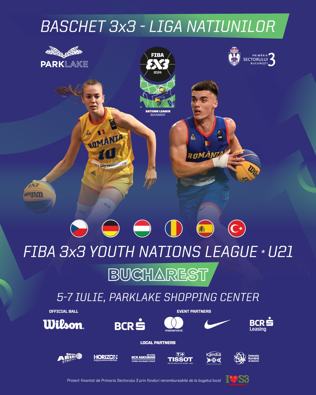 Festival urban de baschet 3x3 în Sectorul 3!  România se duelează în Liga Națiunilor