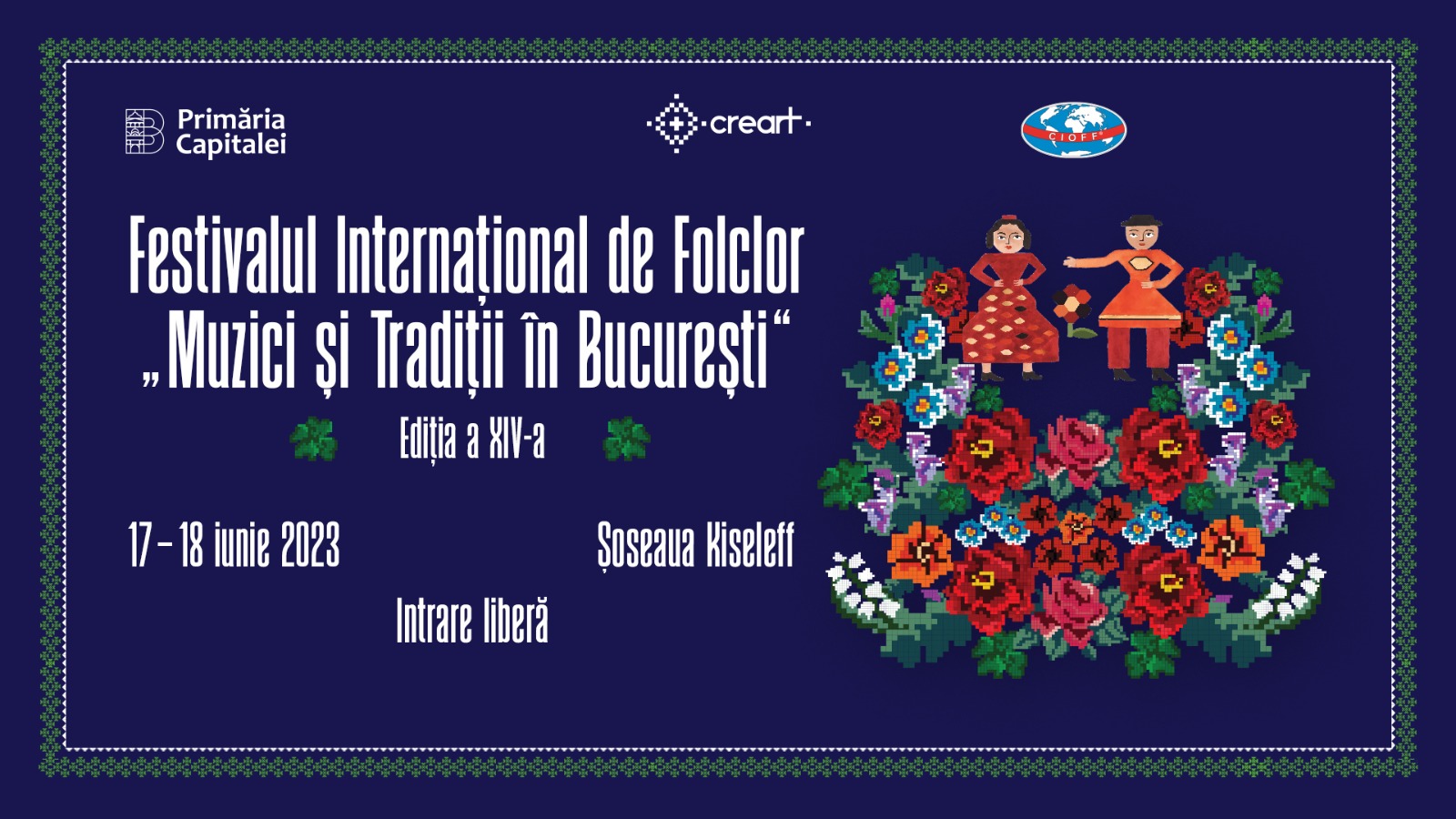 Tradiția continuă cu cea de-a XIV-a ediție a Festivalului Internațional de Folclor,  unicul eveniment de acest gen din Capitală