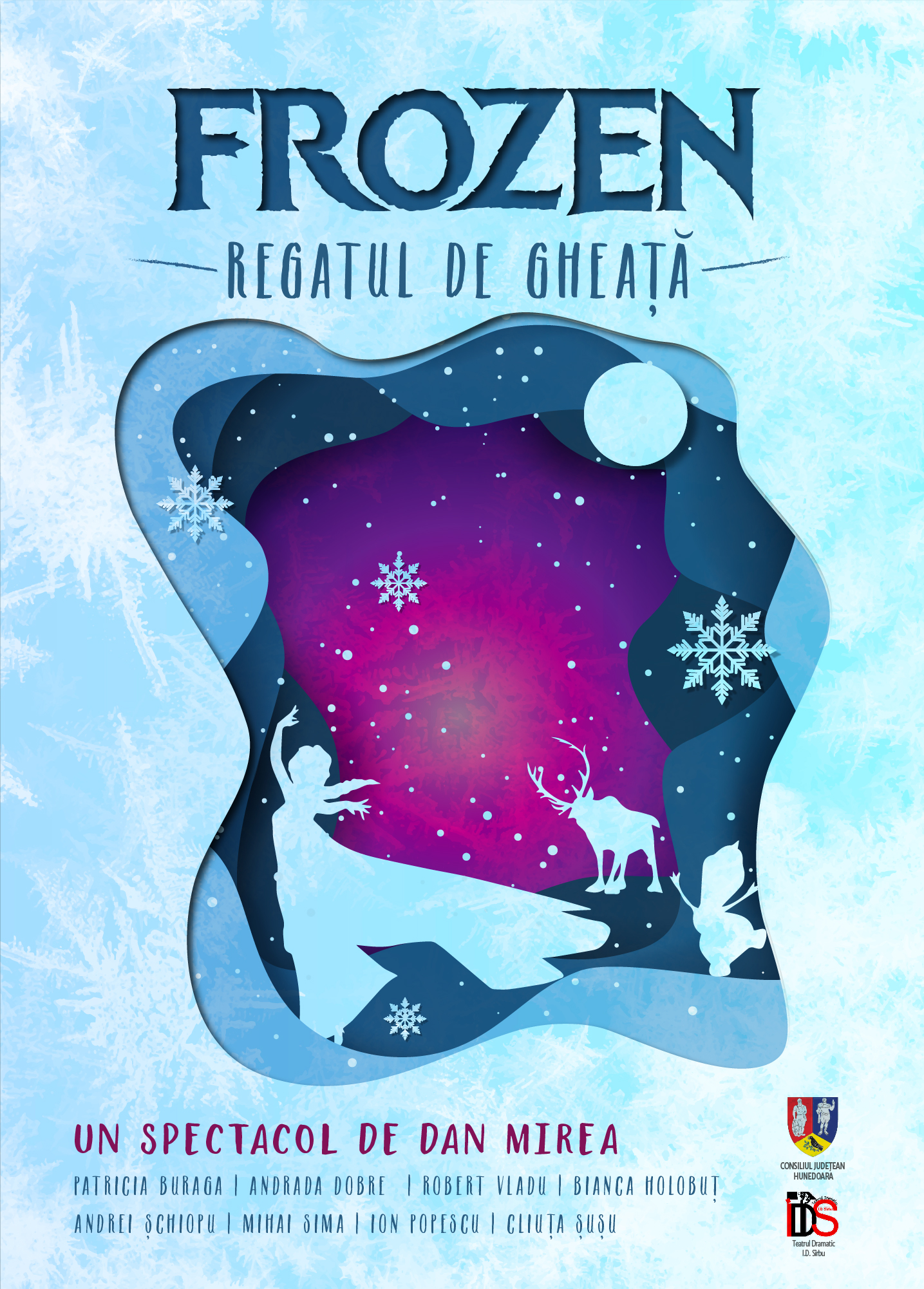 O comedie spumoasă plină de neprevăzut și celebrul „Frozen” – pe scena Centrului Cultural „Drăgan Muntean” Deva