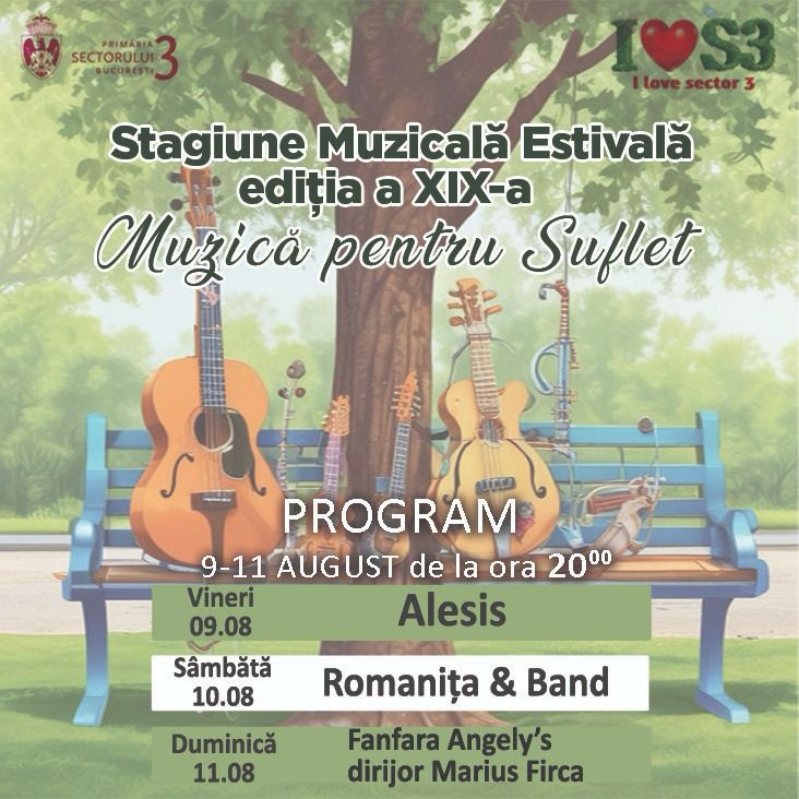 Setează-ți memento pentru „Stagiunea muzicală estivală”!  Concertele au loc de la ora 20.00