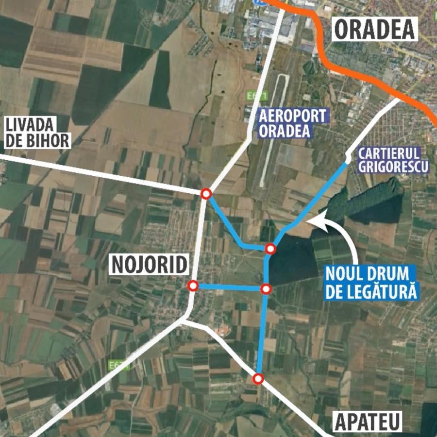 Centura Nojorid | Se amenajează sensul giratoriu la intersecție cu DN79