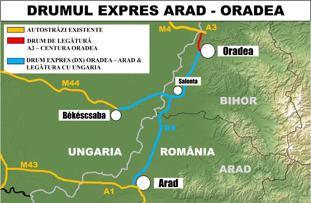Pas important pentru Drumul Expres Arad – Oradea