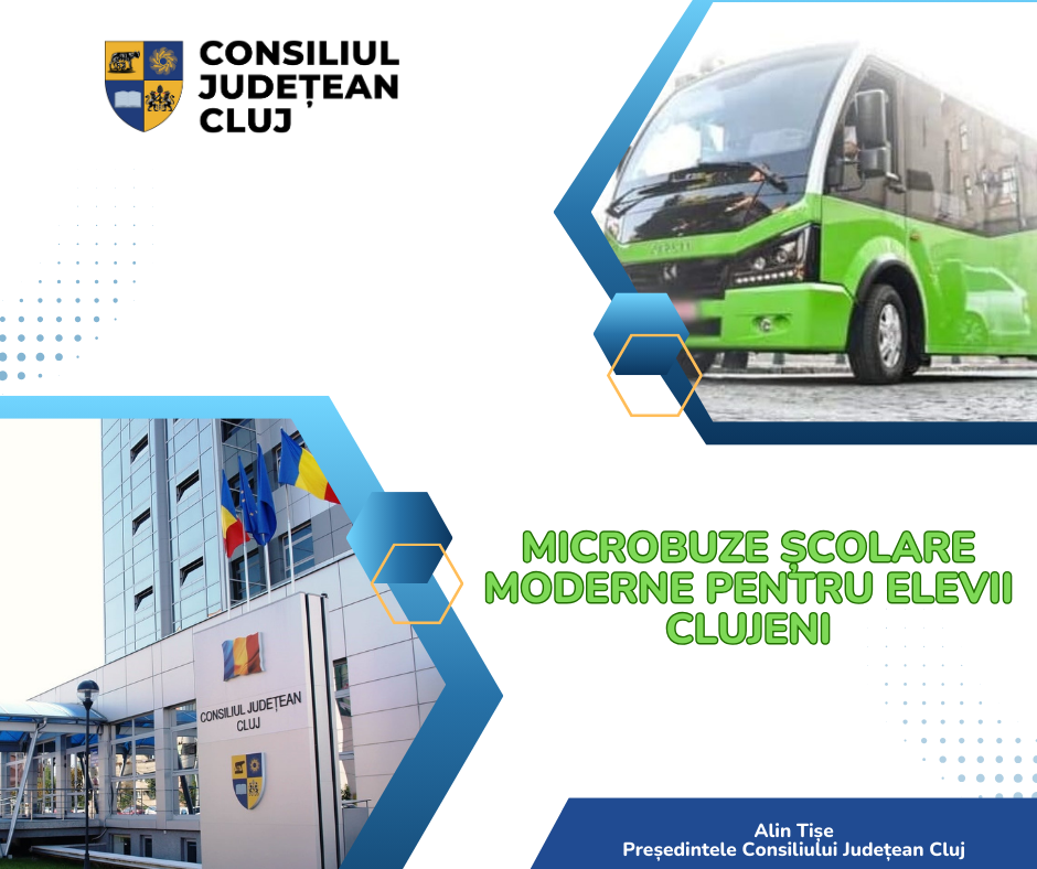 Microbuze școlare moderne pentru elevii clujeni