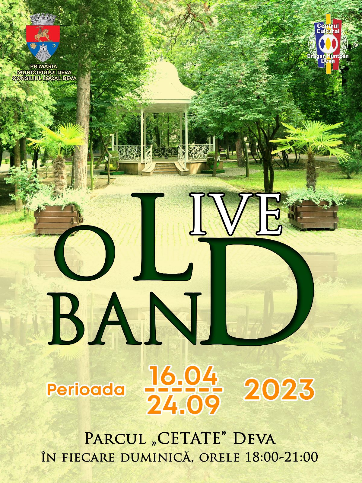 Concertele live cu trupa „Old Band” revin în Parcul ,,Cetate” din Deva