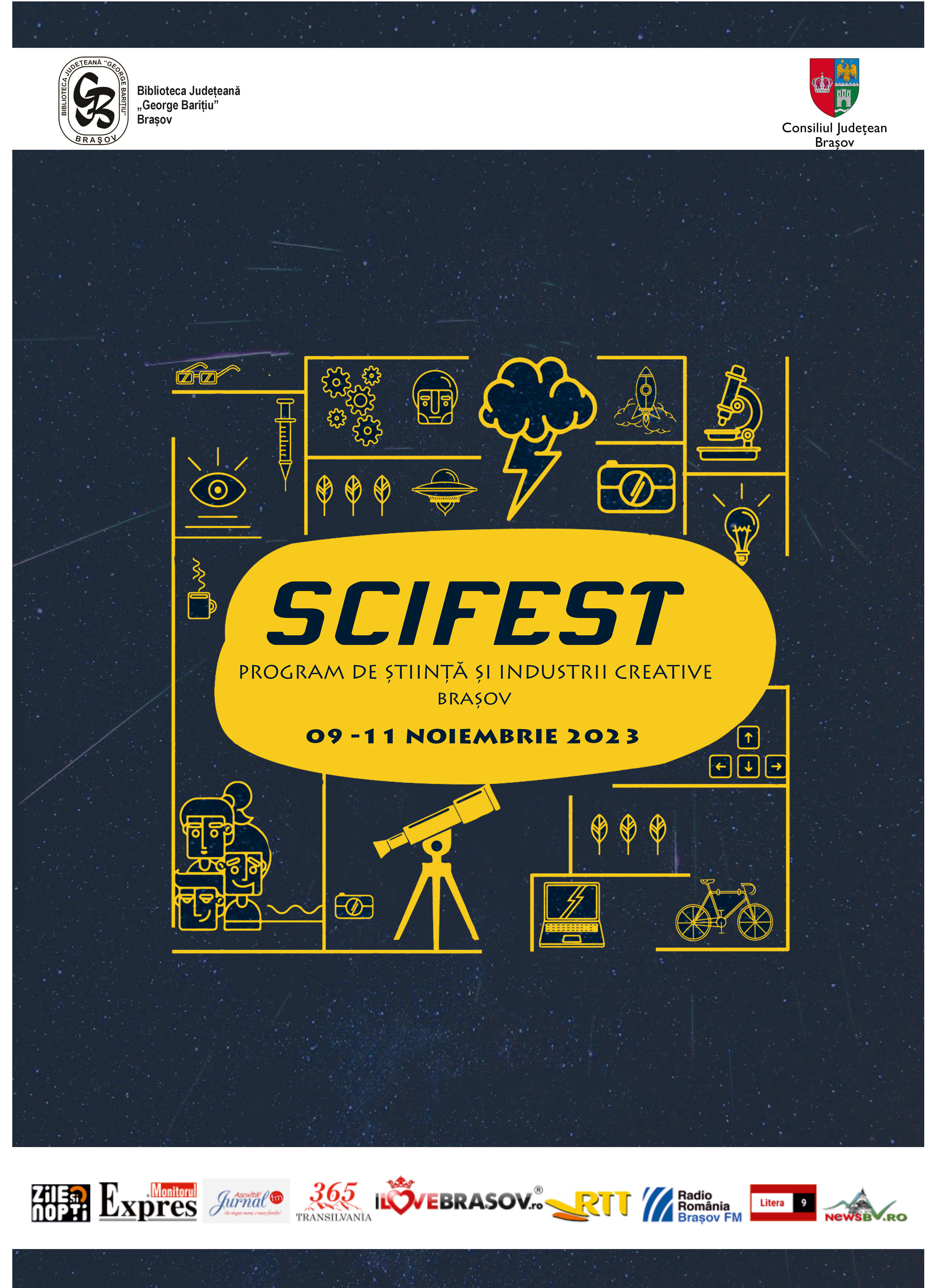 SCIFEST Ediţia 2023 – Program de ştiinţă şi industrii creative