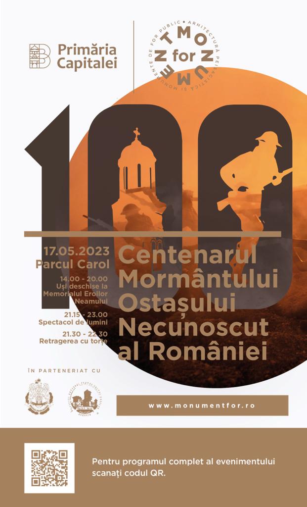 Centenarul depunerii osemintelor Ostașului Necunoscut al României, în Parcul Carol I