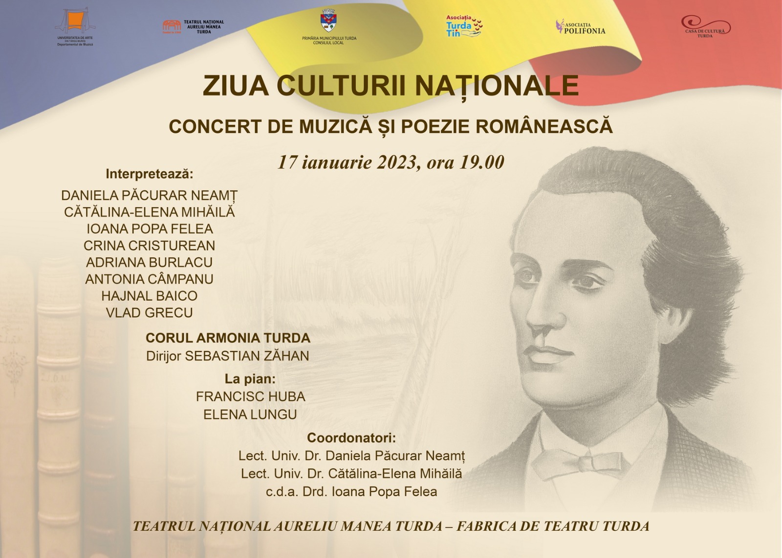Ziua Culturii Naționale și împlinirea a 173 de ani de la nașterea poetului național Mihai Eminescu