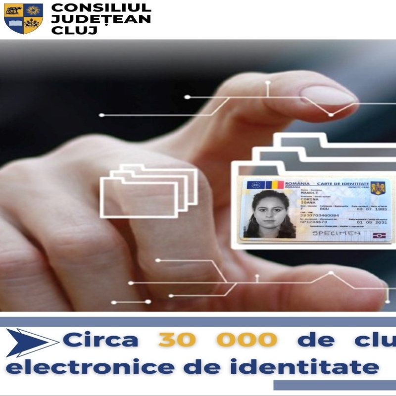 Circa 30.000 de clujeni au deja cărți electronice de identitate