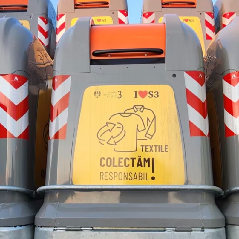 Start colectării textilelor!  558 de containere în curs de amplasare în Sectorul 3