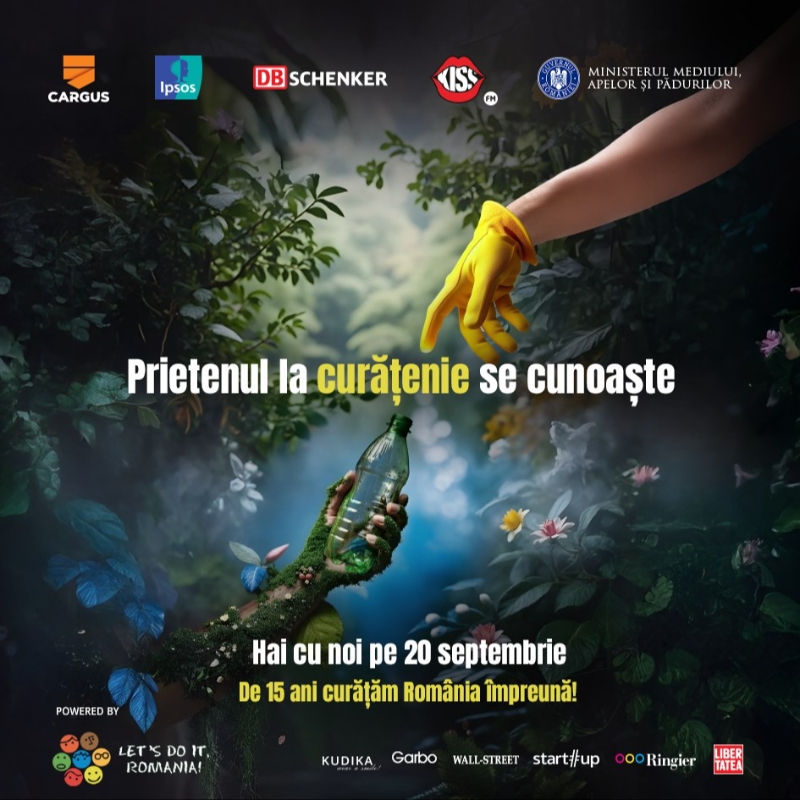 Ziua de Curățenie Națională, marcată și în acest an la Cluj, sub mesajul „Prietenul la curățenie se cunoaște”